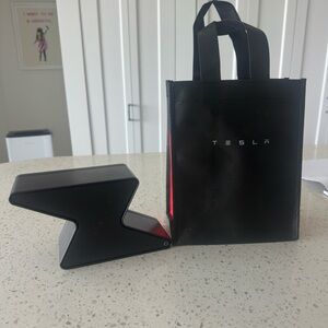 Tesla Black and Red Bag and metal box